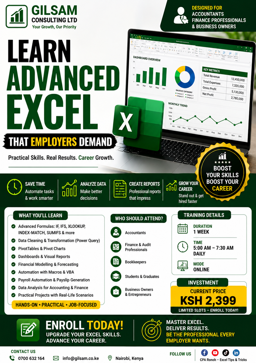 Learn Advanced Excel That Employers Demand